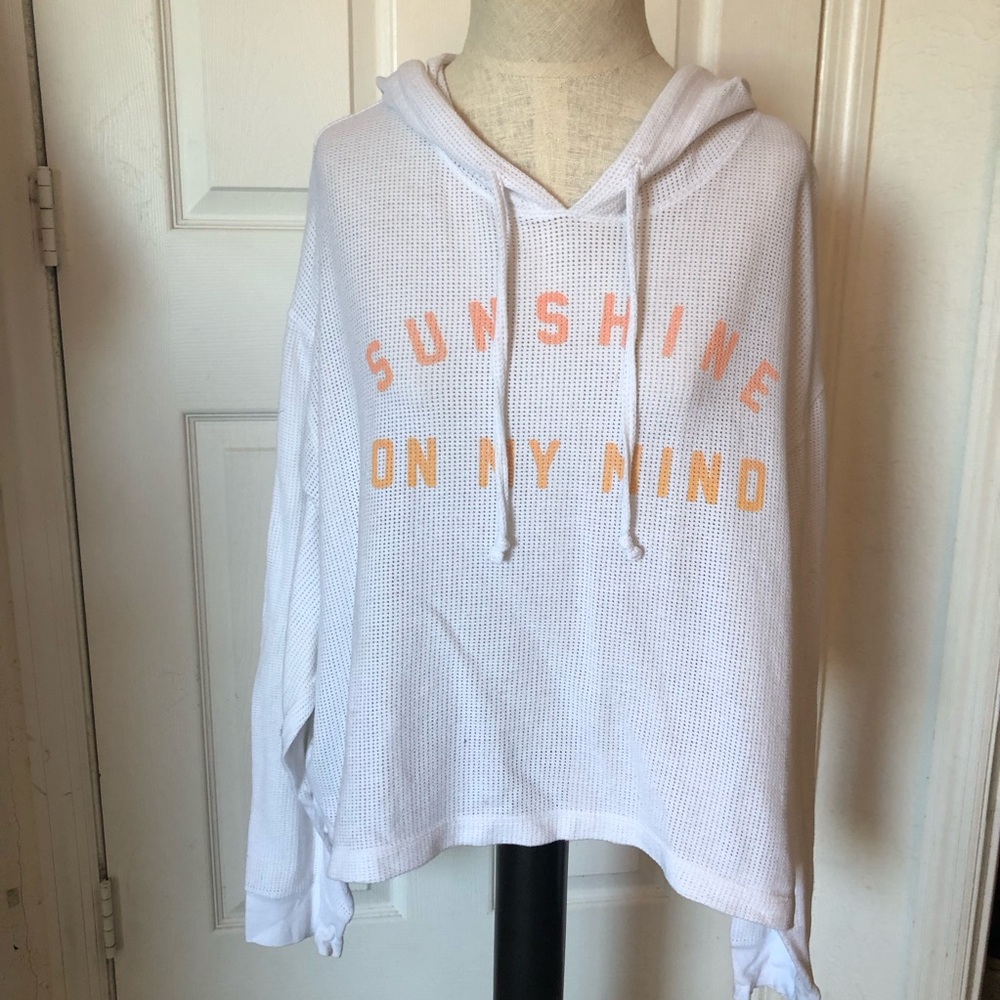 PINK Crop Hoodie